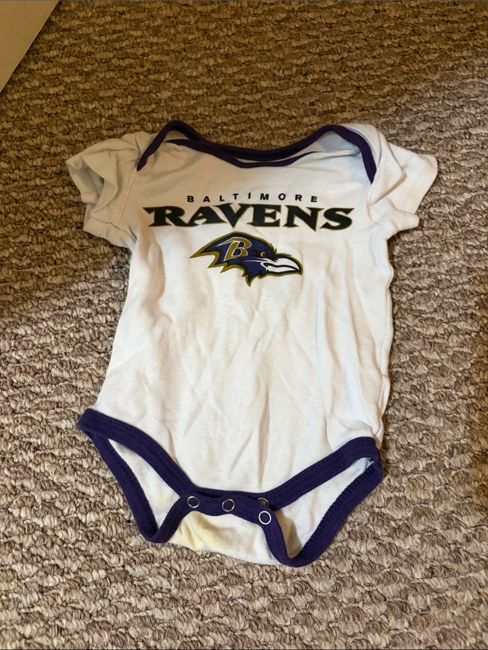 Baltimore Ravens Baby Onesie